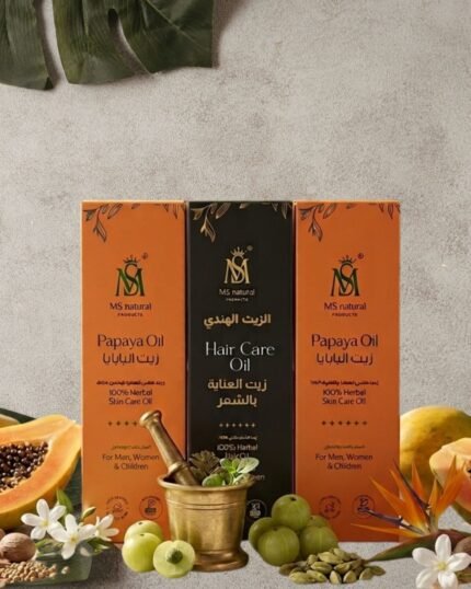 1 HAIR & 2 PAPAYA OIL